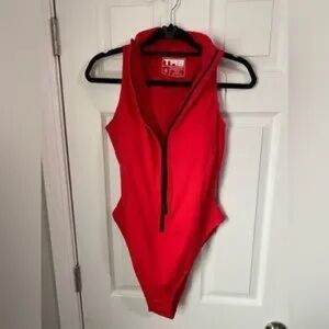 NWT TA3 Medium Red Surfy One-Piece Swimsuit